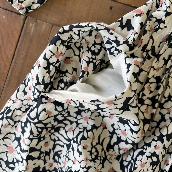 Anthropologie Greylin Floral Square Neck Puff Sleeve Empire Waist Dress Small - Picture 5 of 11